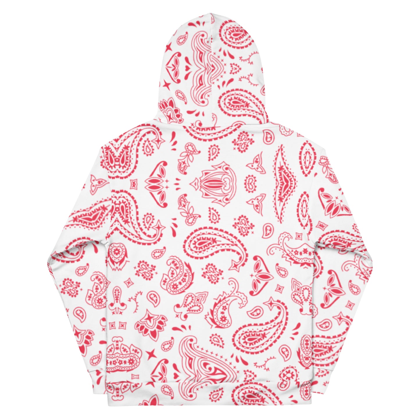 Red Bandana Diamond Drip Unisex Hoodie