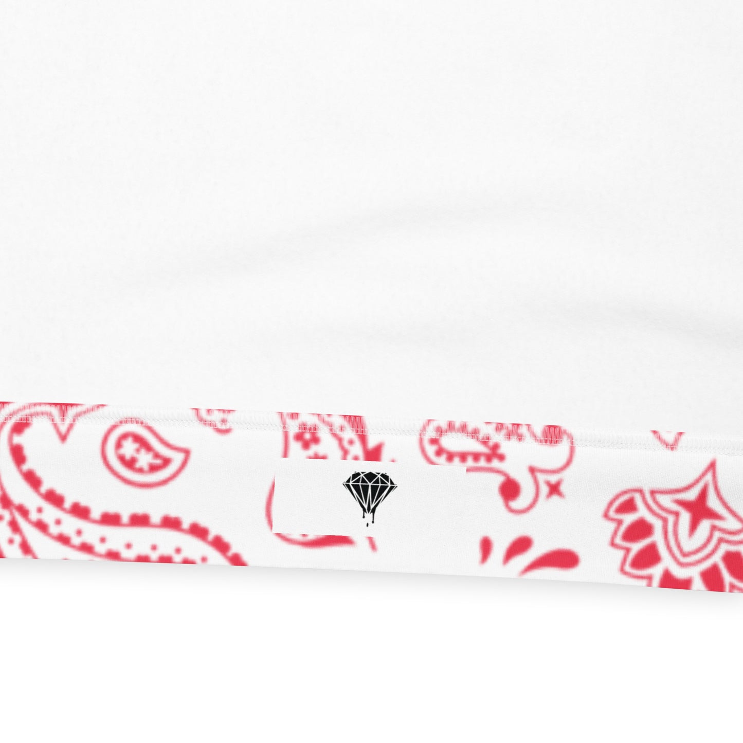 Red Bandana Diamond Drip Unisex Hoodie
