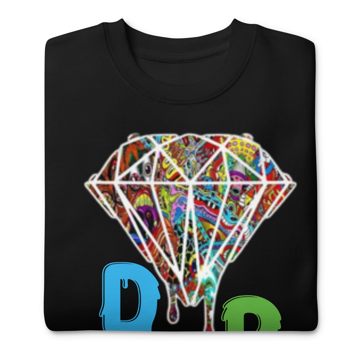 Cartoon Diamond Drip Unisex Premium Sweatshirt