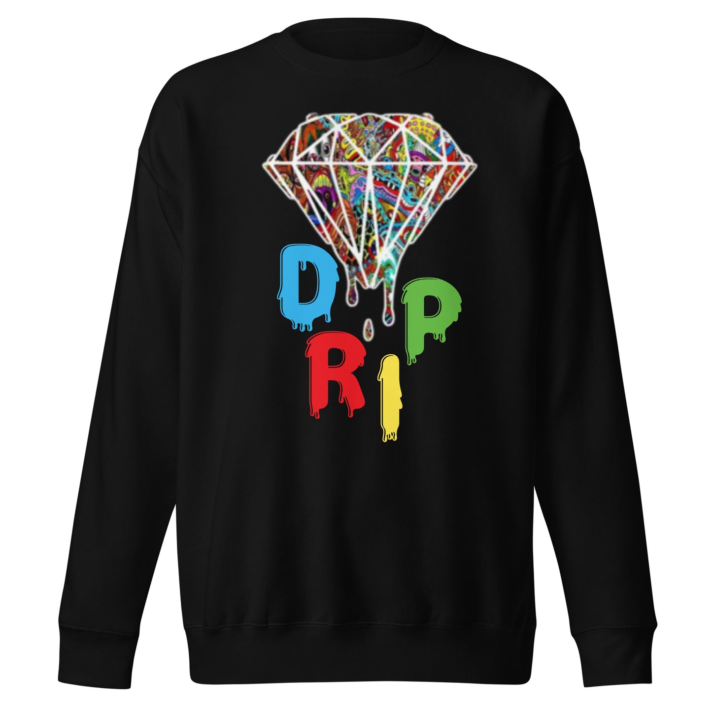 Cartoon Diamond Drip Unisex Premium Sweatshirt