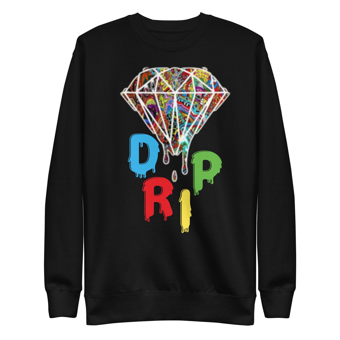 Cartoon Diamond Drip Unisex Premium Sweatshirt