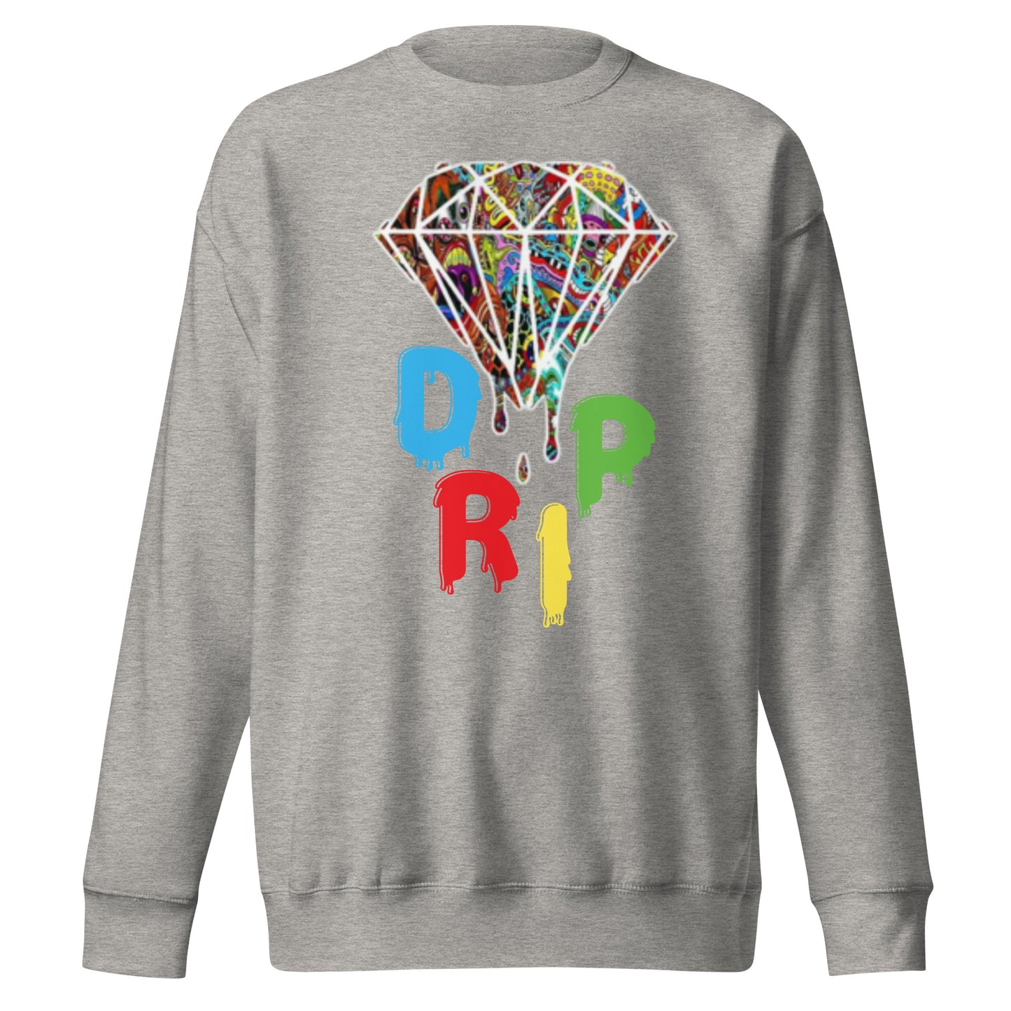 Cartoon Diamond Drip Unisex Premium Sweatshirt