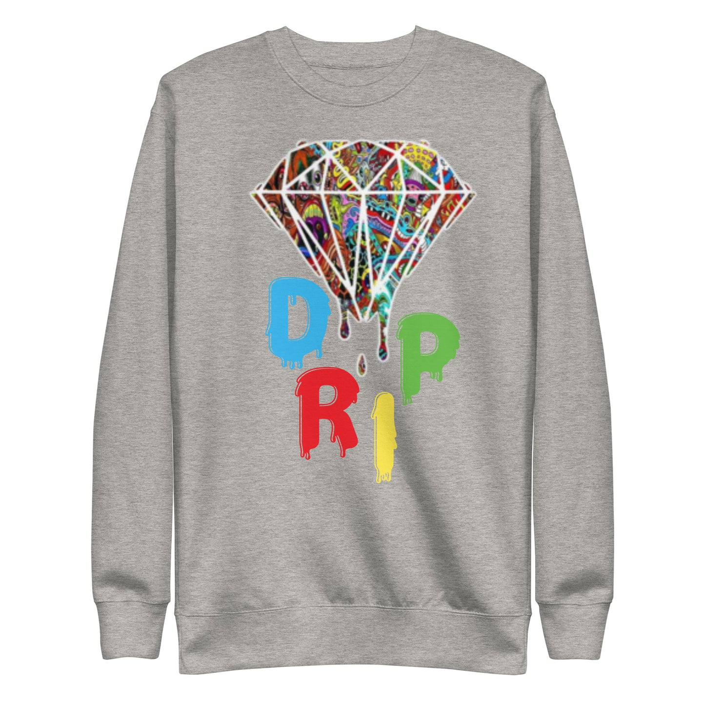 Cartoon Diamond Drip Unisex Premium Sweatshirt