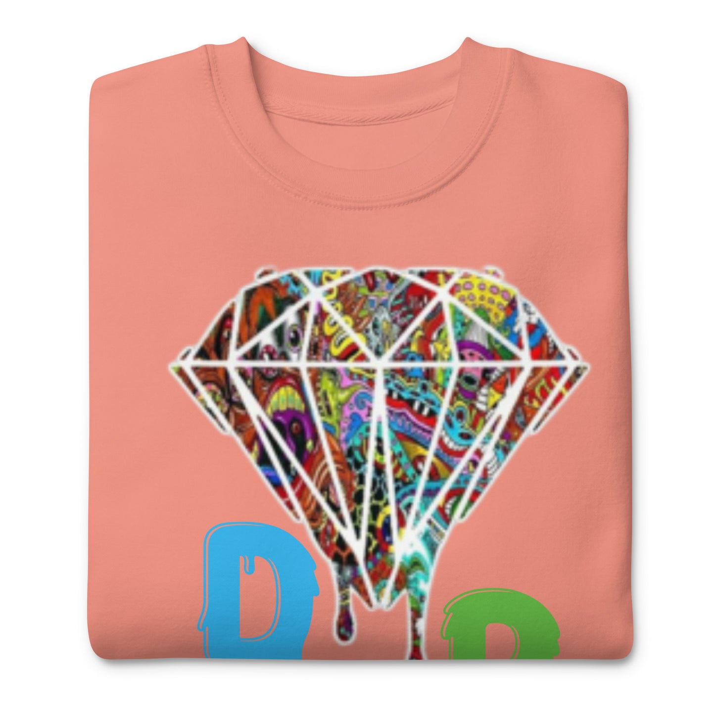 Cartoon Diamond Drip Unisex Premium Sweatshirt