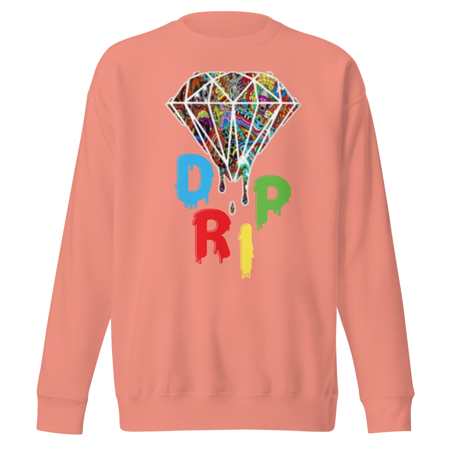 Cartoon Diamond Drip Unisex Premium Sweatshirt