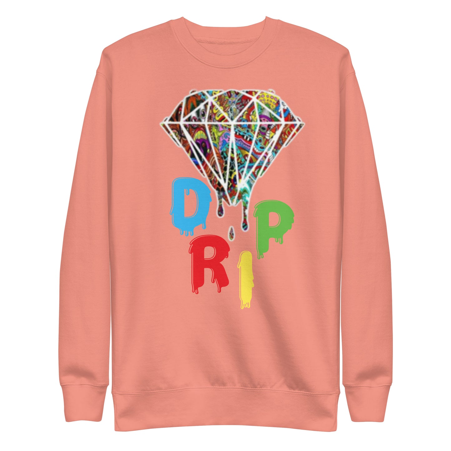 Cartoon Diamond Drip Unisex Premium Sweatshirt