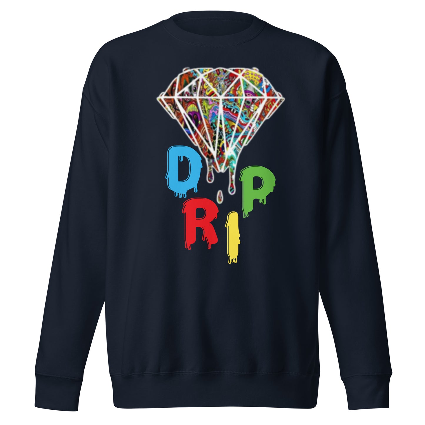 Cartoon Diamond Drip Unisex Premium Sweatshirt