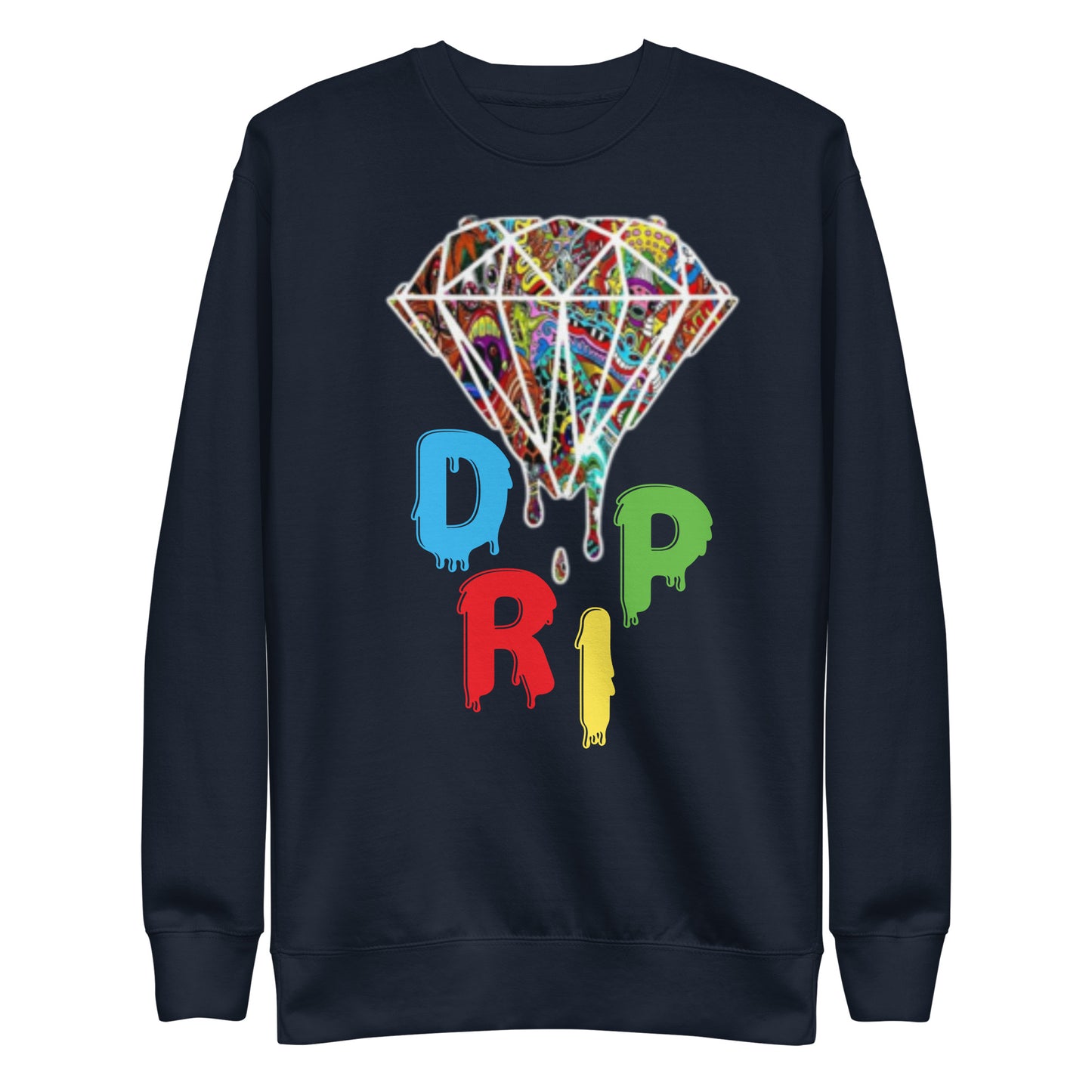 Cartoon Diamond Drip Unisex Premium Sweatshirt