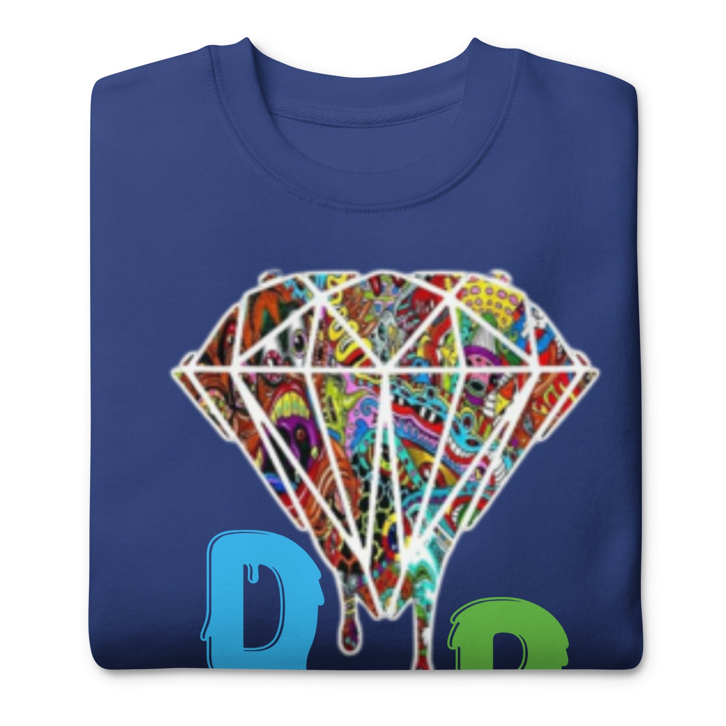 Cartoon Diamond Drip Unisex Premium Sweatshirt