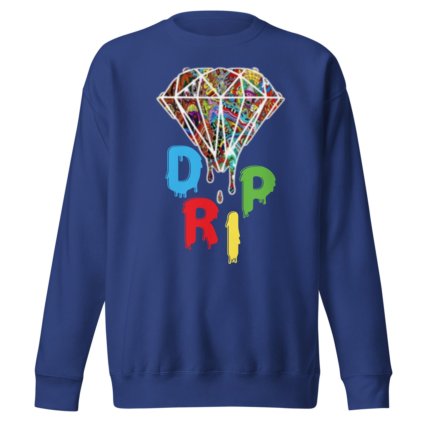 Cartoon Diamond Drip Unisex Premium Sweatshirt