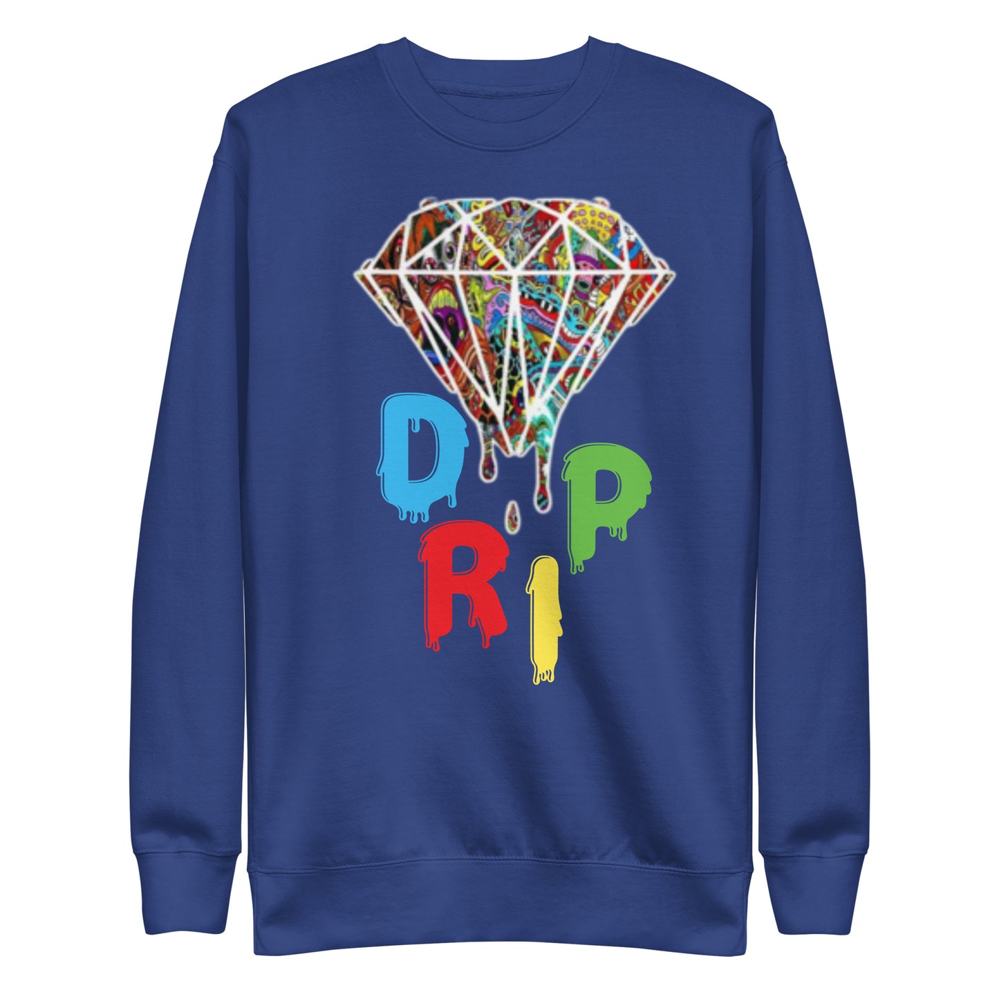 Cartoon Diamond Drip Unisex Premium Sweatshirt