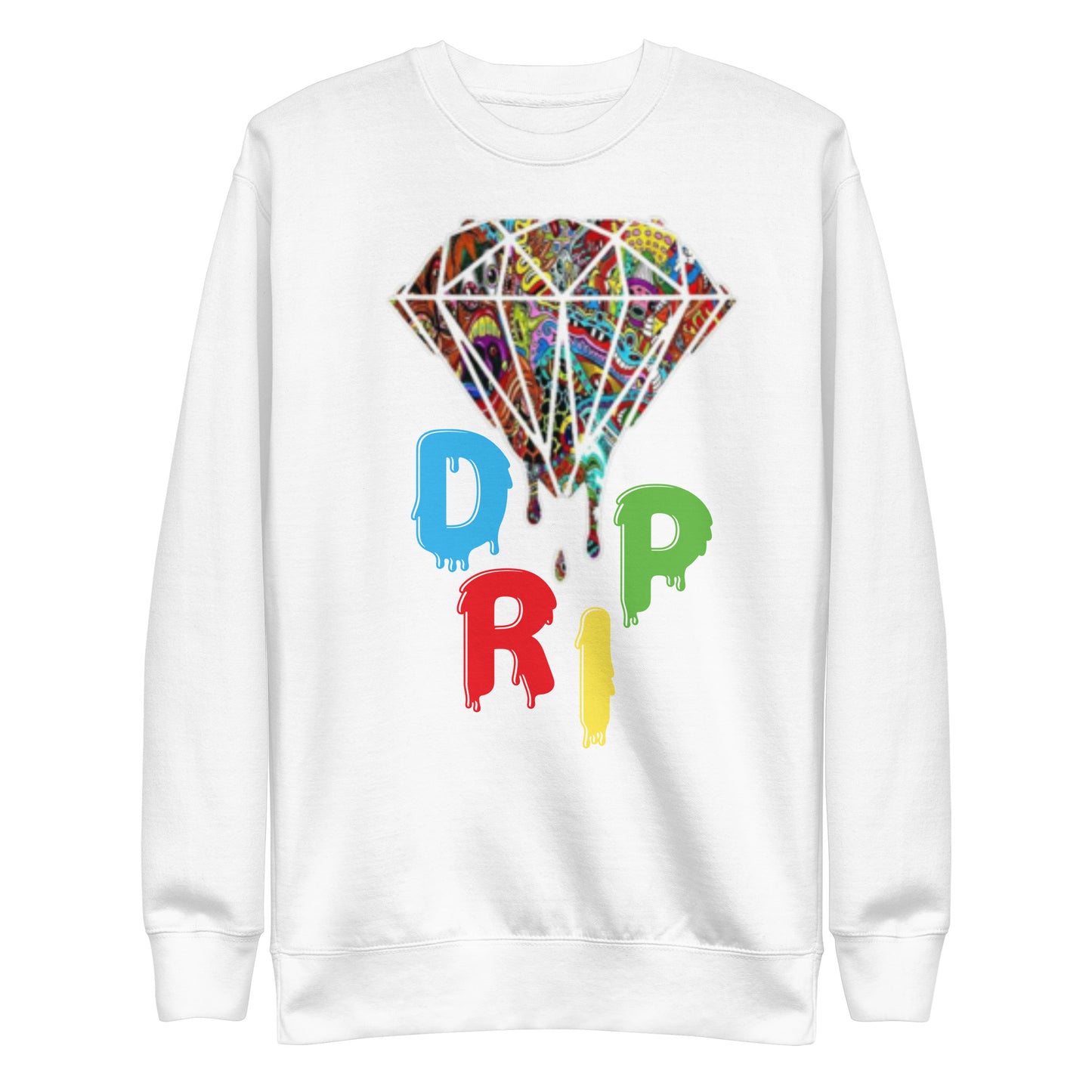Cartoon Diamond Drip Unisex Premium Sweatshirt