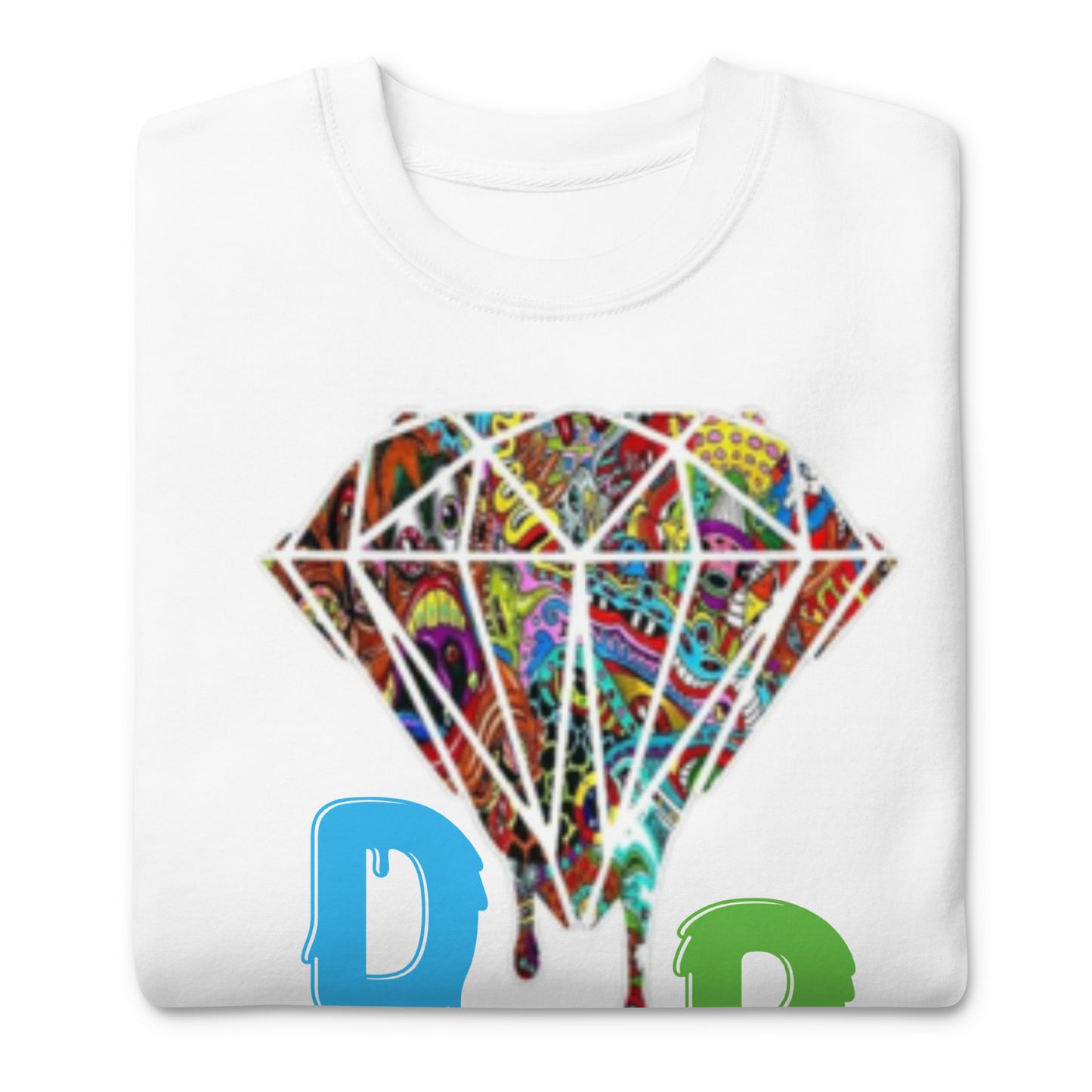 Cartoon Diamond Drip Unisex Premium Sweatshirt