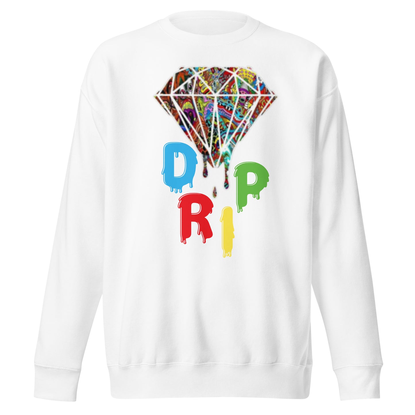 Cartoon Diamond Drip Unisex Premium Sweatshirt